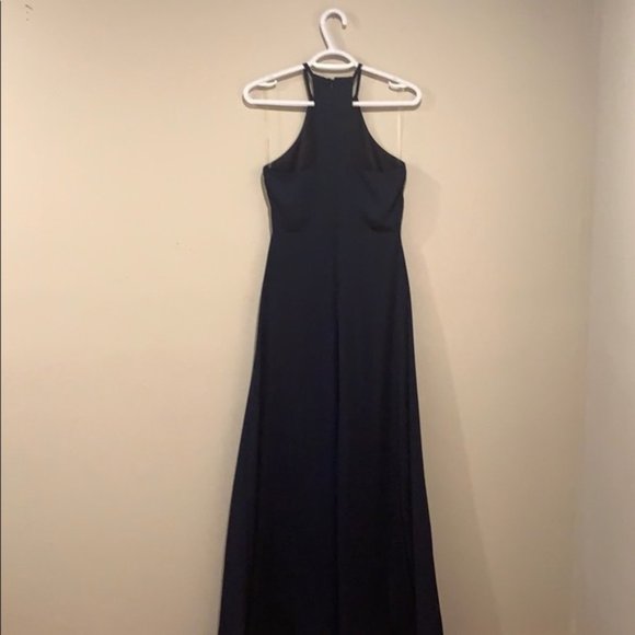 Lulu’s Navy Blue Evening Gown - Women’s Size Small - Picture 3 of 9